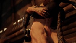 Dark girl cat maid fucked by Mighty Dragonborn Part 2